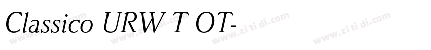 Classico URW T OT字体转换